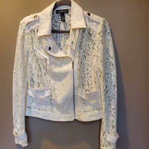 INC Bleached Wheat Lace Jacket